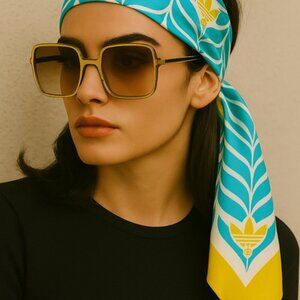 Adidas x Gucci silk scarf New with Tags